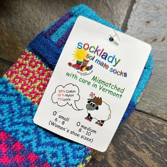 Socklady Sol Mate Hand-Knit Socks in "Bluebell" NWT - Picture 10 of 10
